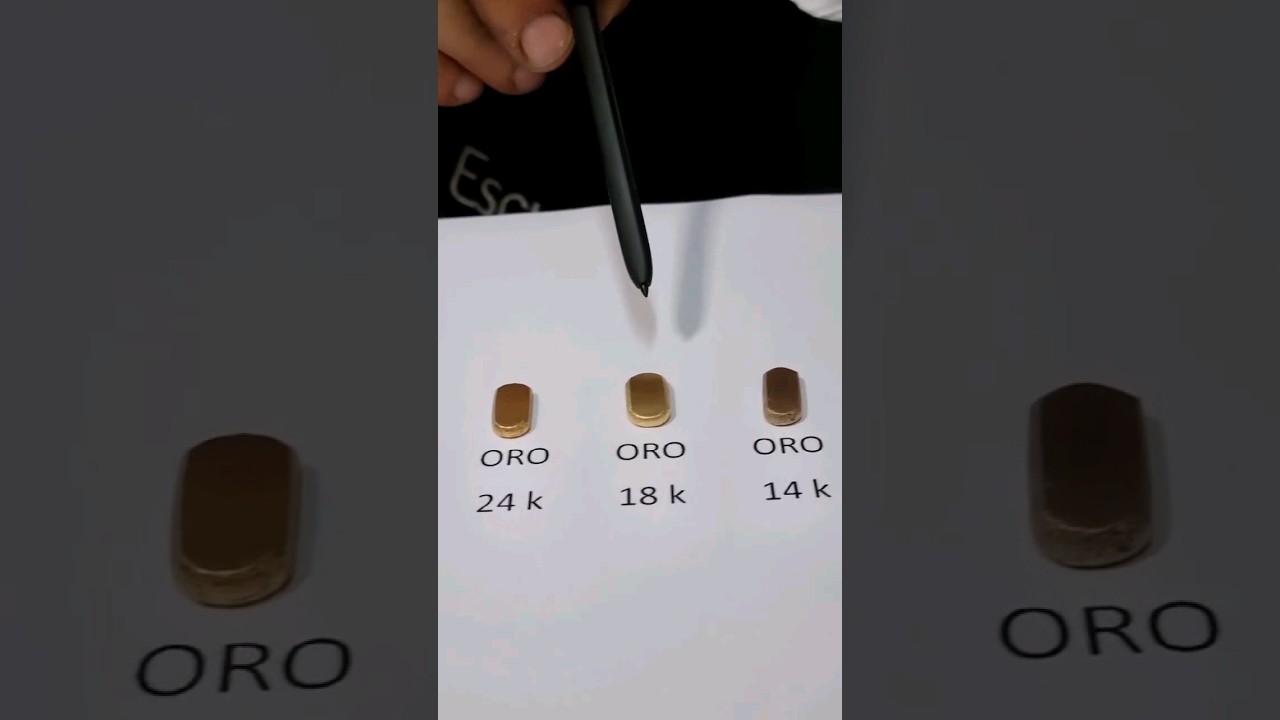 Diferencia entre el Oro de 24, 18 y 14 kilates #escueladejoyeria #oro #oropuro #oropuro #joyas