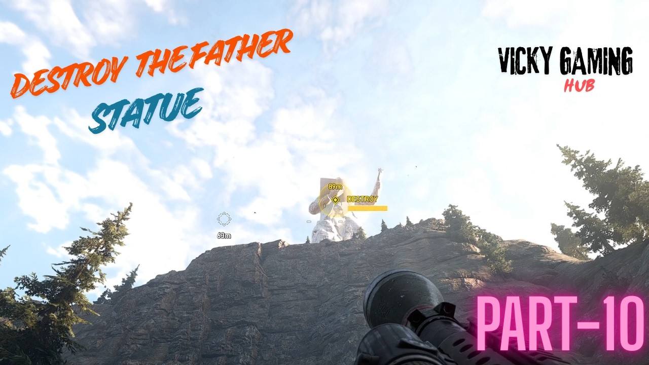 FAR CRY 5   PART 10  WE DESTROYED THE FATHER's STATUE NO COMMENTARY