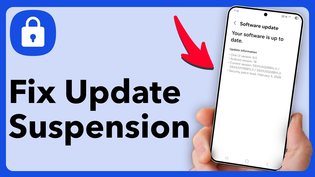 Проблема с приостановкой обновления безопасности телефона Samsung — решение.