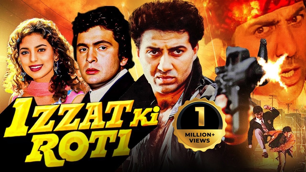 Sunny Deol's IZZAT KI ROTI Full Movie | Juhi Chawla, Rishi Kapoor | Superhit Bollywood Action Movie