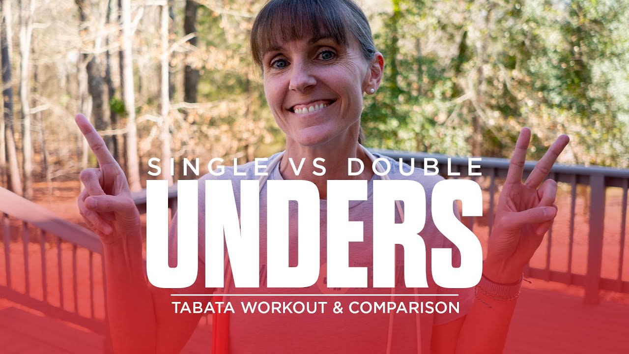 SINGLE UNDERS vs DOUBLE UNDERS – TABATA JUMP ROPE WORKOUT & COMPARISON