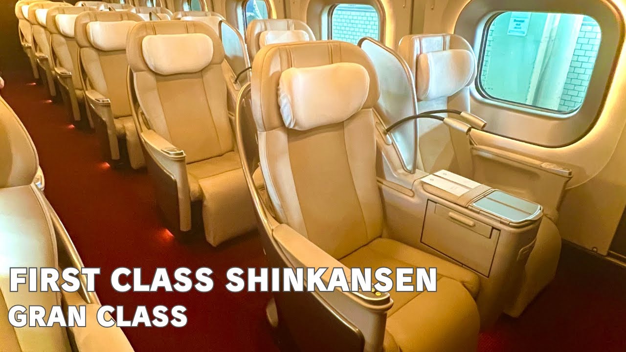 Japan's Most Expensive Bullet Train🚅FIRST CLASS seats on the shinkansen 