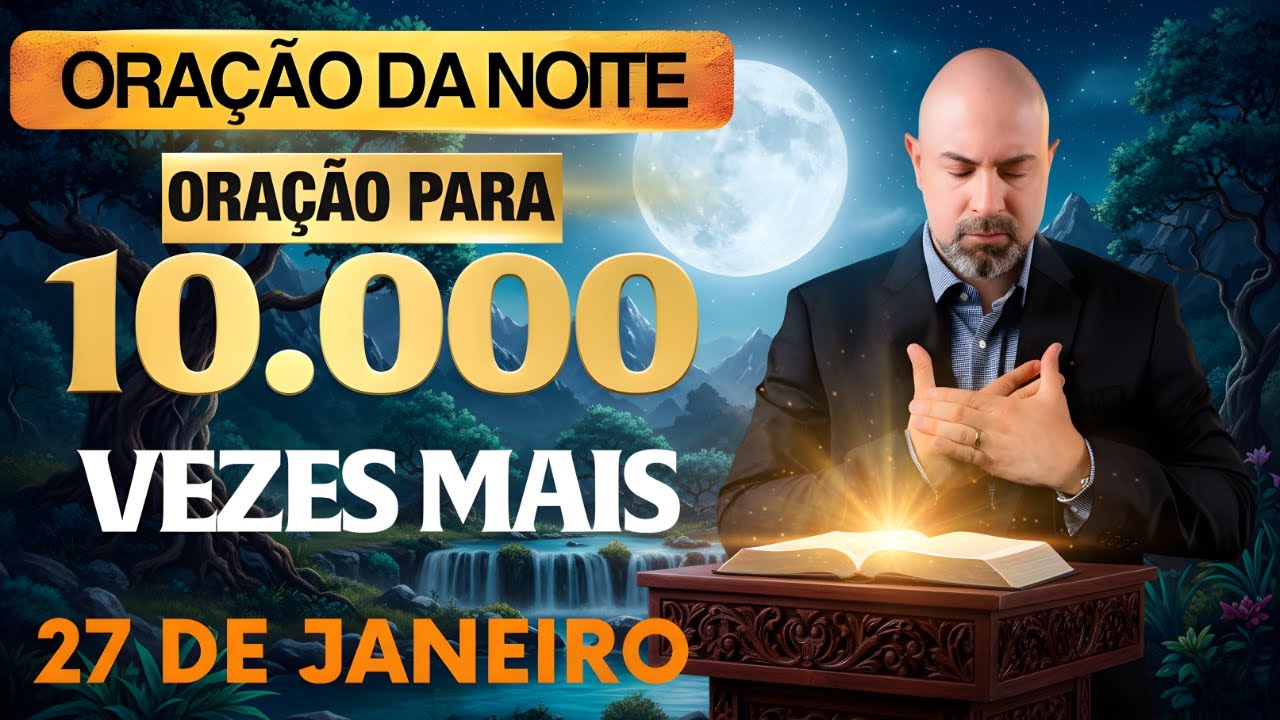 ORAÇÃO DA NOITE DE HOJE 27 DE JANEIRO SALMO 91 PARA 10 MIL VEZES MAIS SAÚDE E FORÇA VINICIUS IRACET.