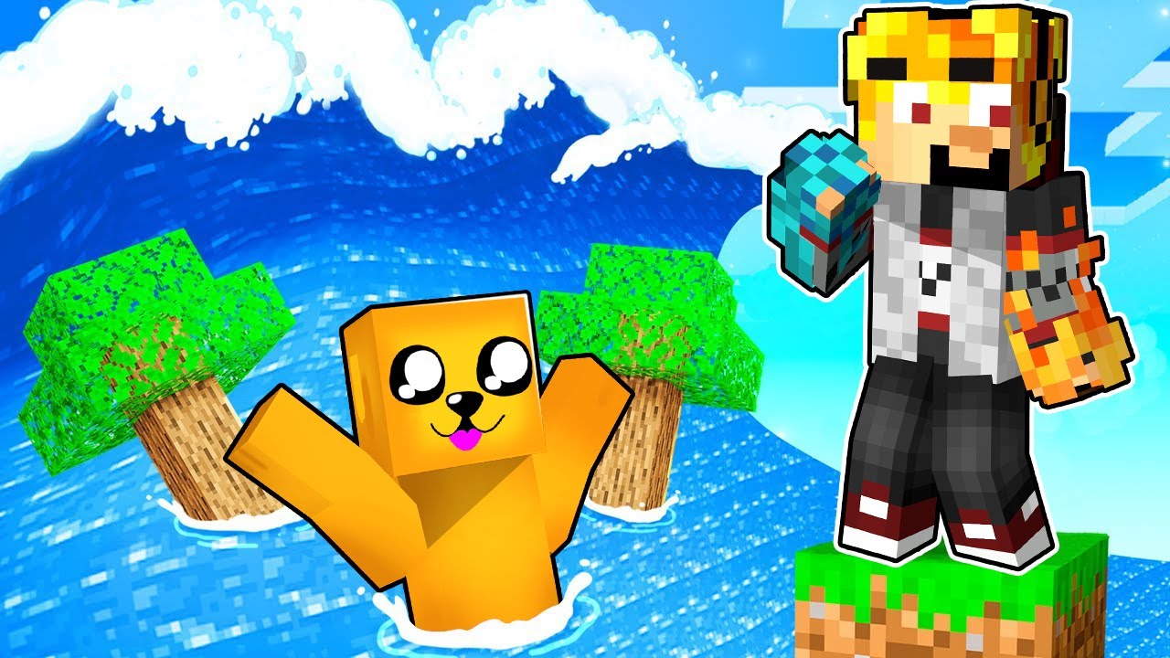 YouTubeři VS Extrémní TSUNAMI v Minecraftu!🌊