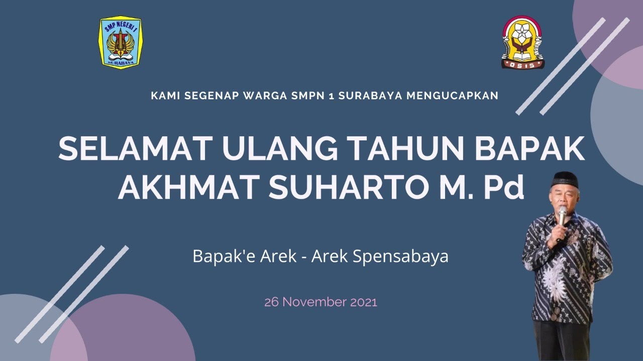SELAMAT ULANG TAHUN PAK HARTO KE 60 TAHUN !!!! :)