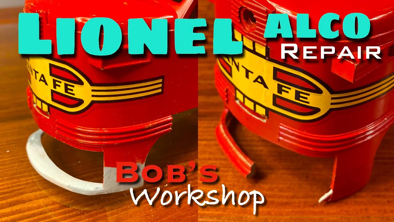 Lionel Santa Fe Red Warbonnet Alco Chin Apron Repair and Roof Repaint Restoration Williams MTH