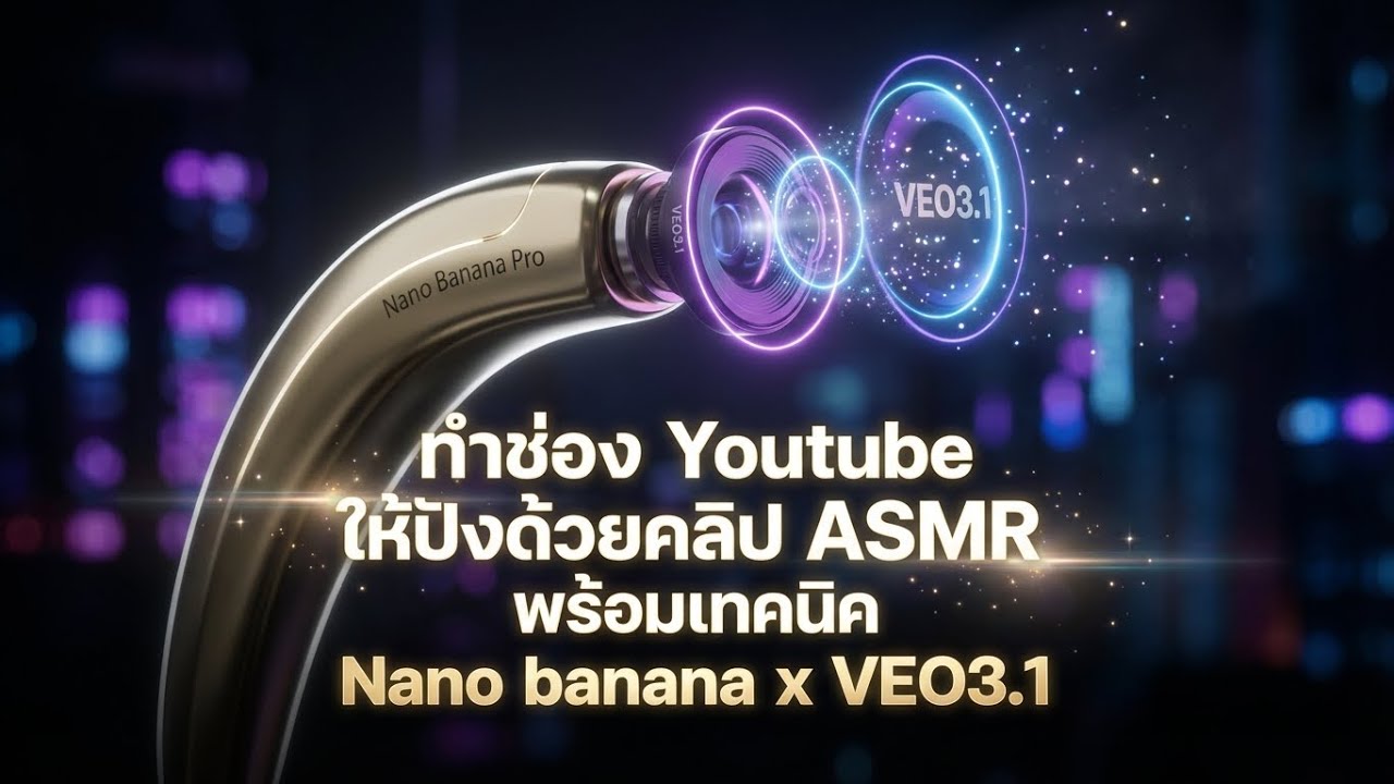 สอนทำ ASMR ยุคใหม่: ใช้ Nano Banana + VEO3.1 สร้างเสียง 8D และภาพ AI สุดล้ำ