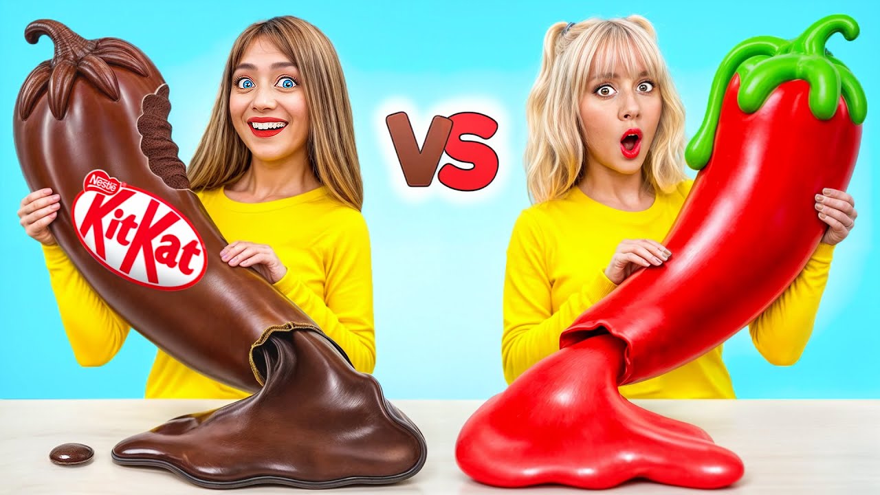 Chocolate Vs Real Food Challenge | Funny Kitchen Hacks Moments by Turbo Team