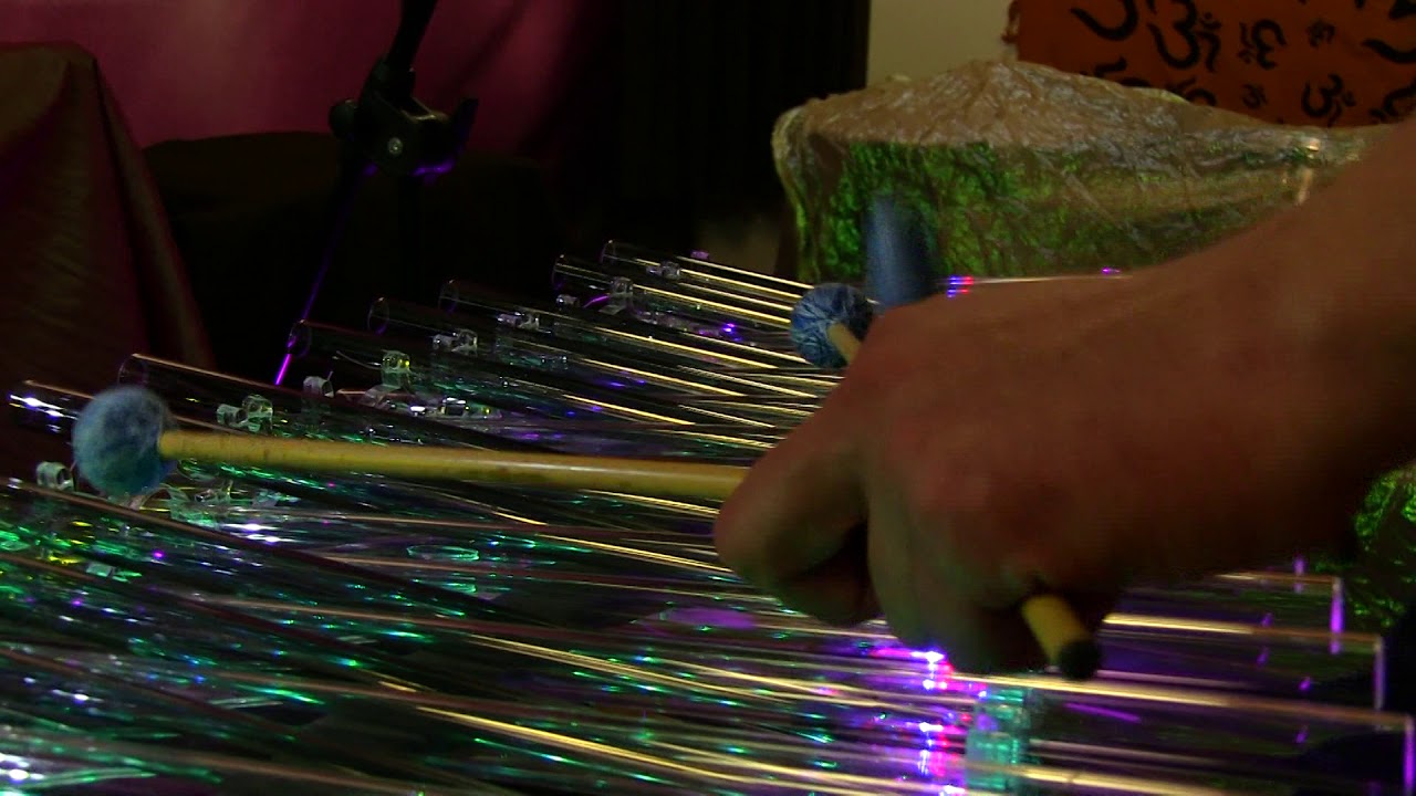 Svaritanum chromatic crystal harp -  crystalophone -  Winter song -   Music by Pavel Chizhik