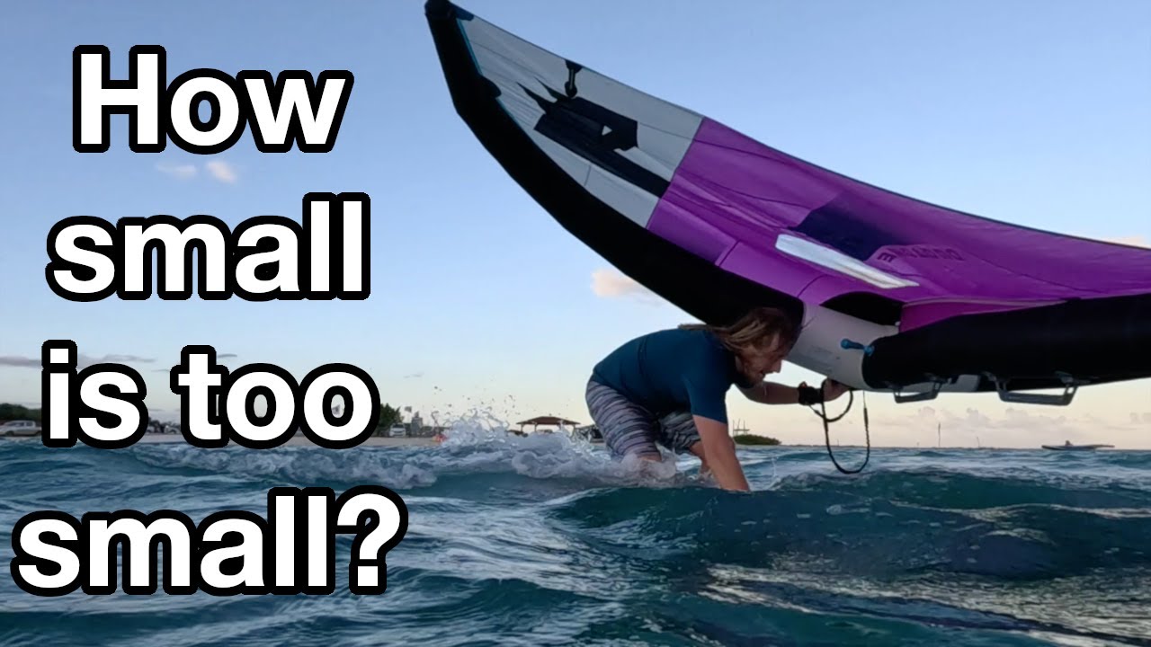 Wingfoiler gets stuck on 40 litre board! Wingfoiling in Bonaire