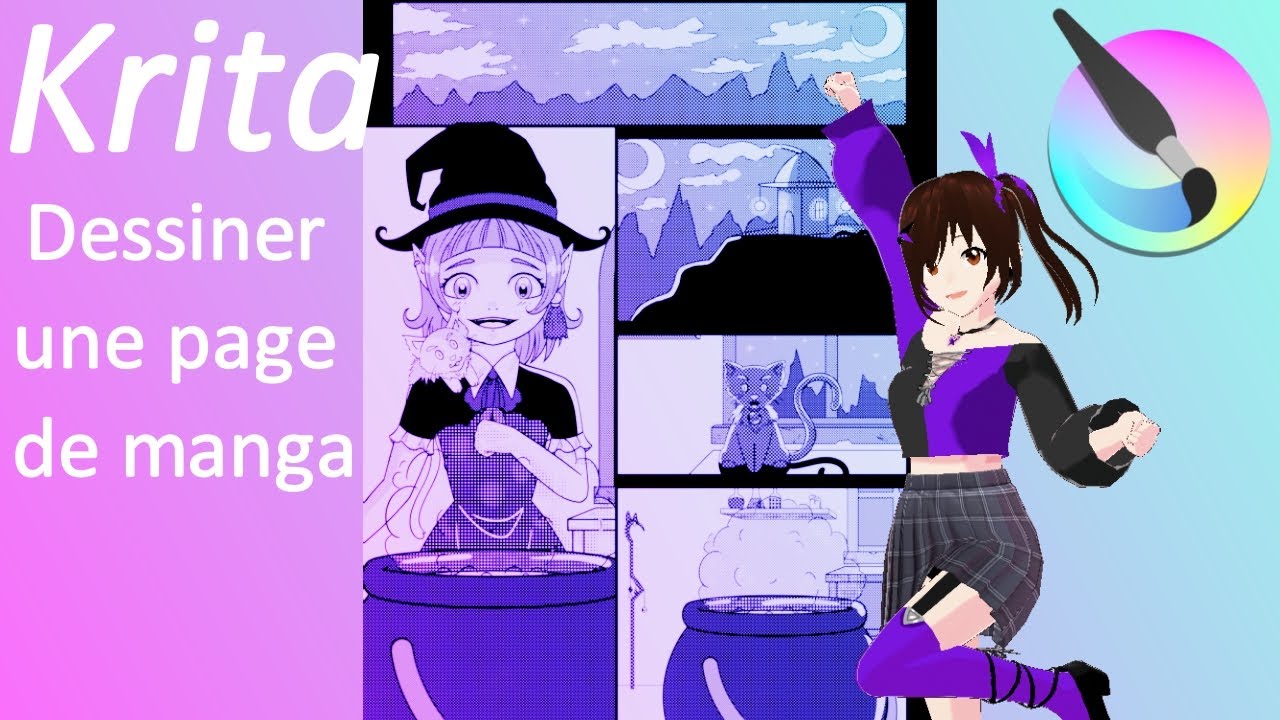 Tuto Krita : Dessiner une page de Manga 1
