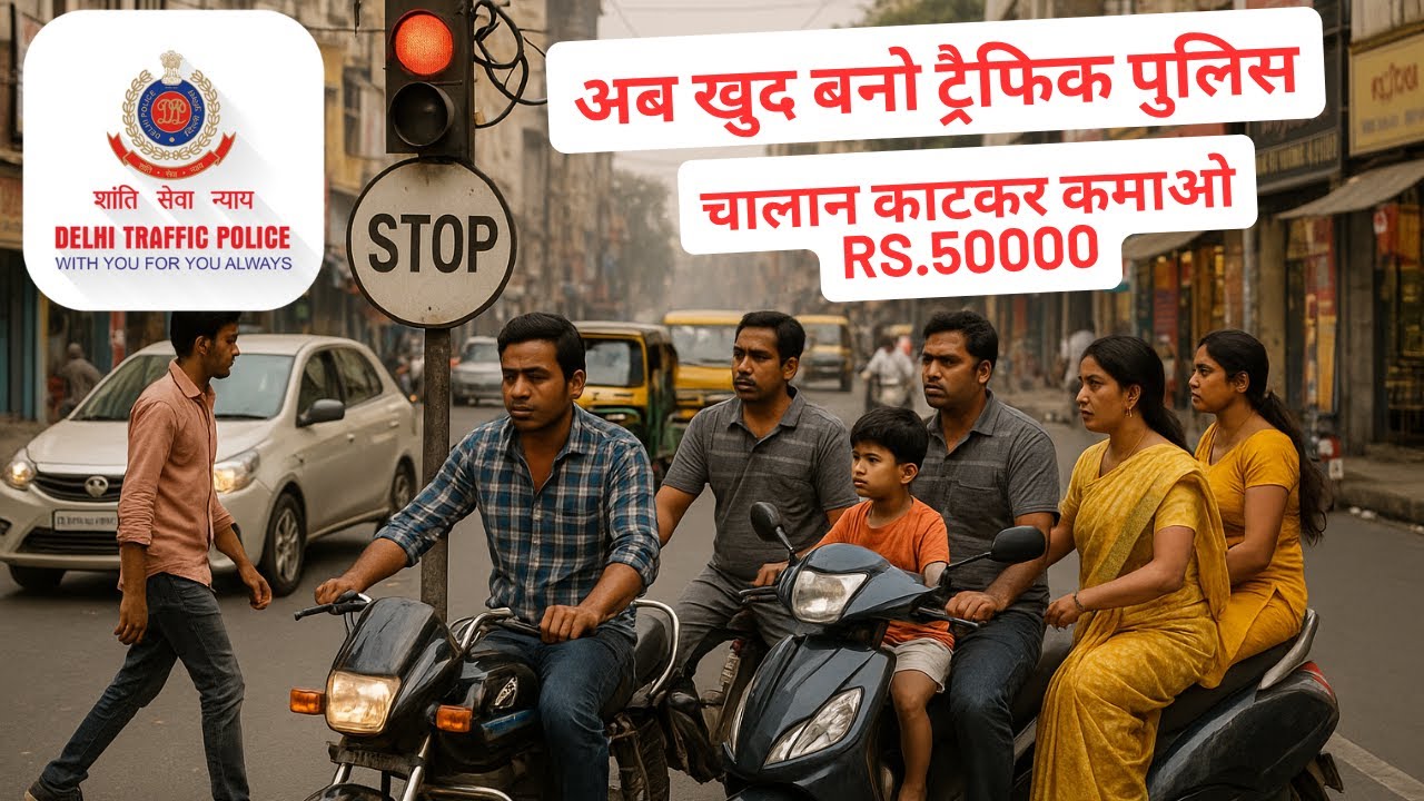 Delhi Traffic Police Launches &lsquo;Traffic Prahari&rsquo; App | Report Traffic Violations!🚨 Earn Money