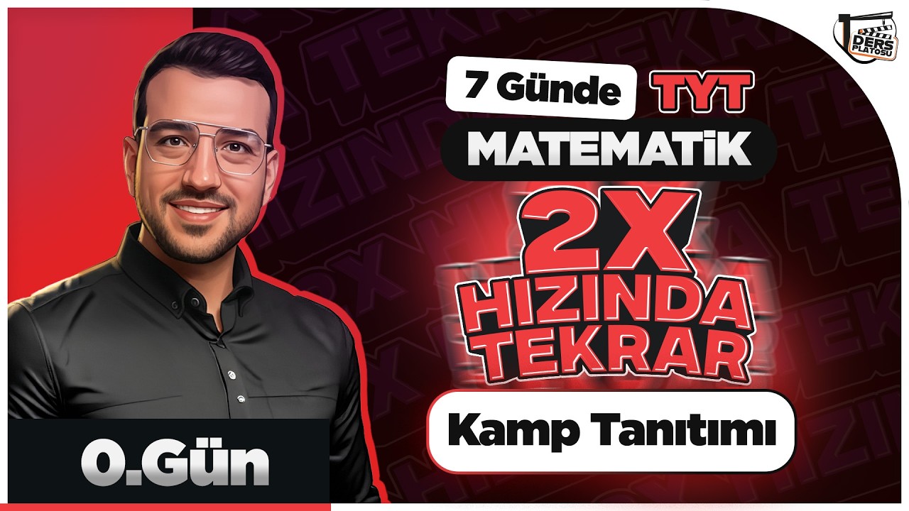 7 Günde TYT 2X Kampı I Tüm Konuları Tekrar Et I Kamp Tanıtımı I 0.Gün I #yks2026