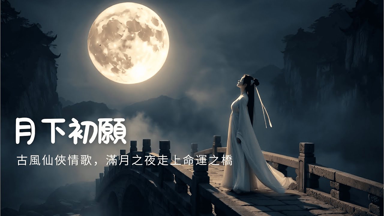 月下初願｜一首古風仙俠情歌，滿月之夜走上命運之橋#MoonlitFirstWish #ChineseFantasyMusic #XianxiaMusic#emotionalinstrumental