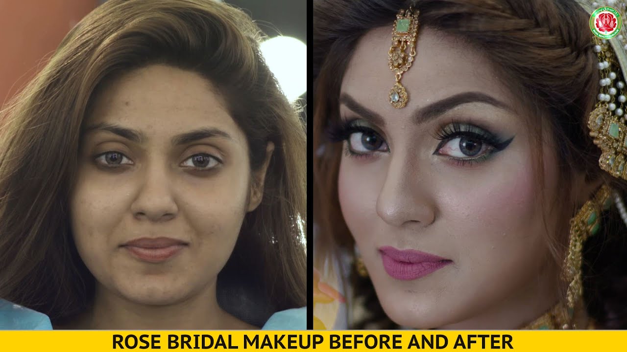 Rose Bridal Makeup Tutorial | Asian Bridal Makeup with Winged Eyeliner and Pink Lips