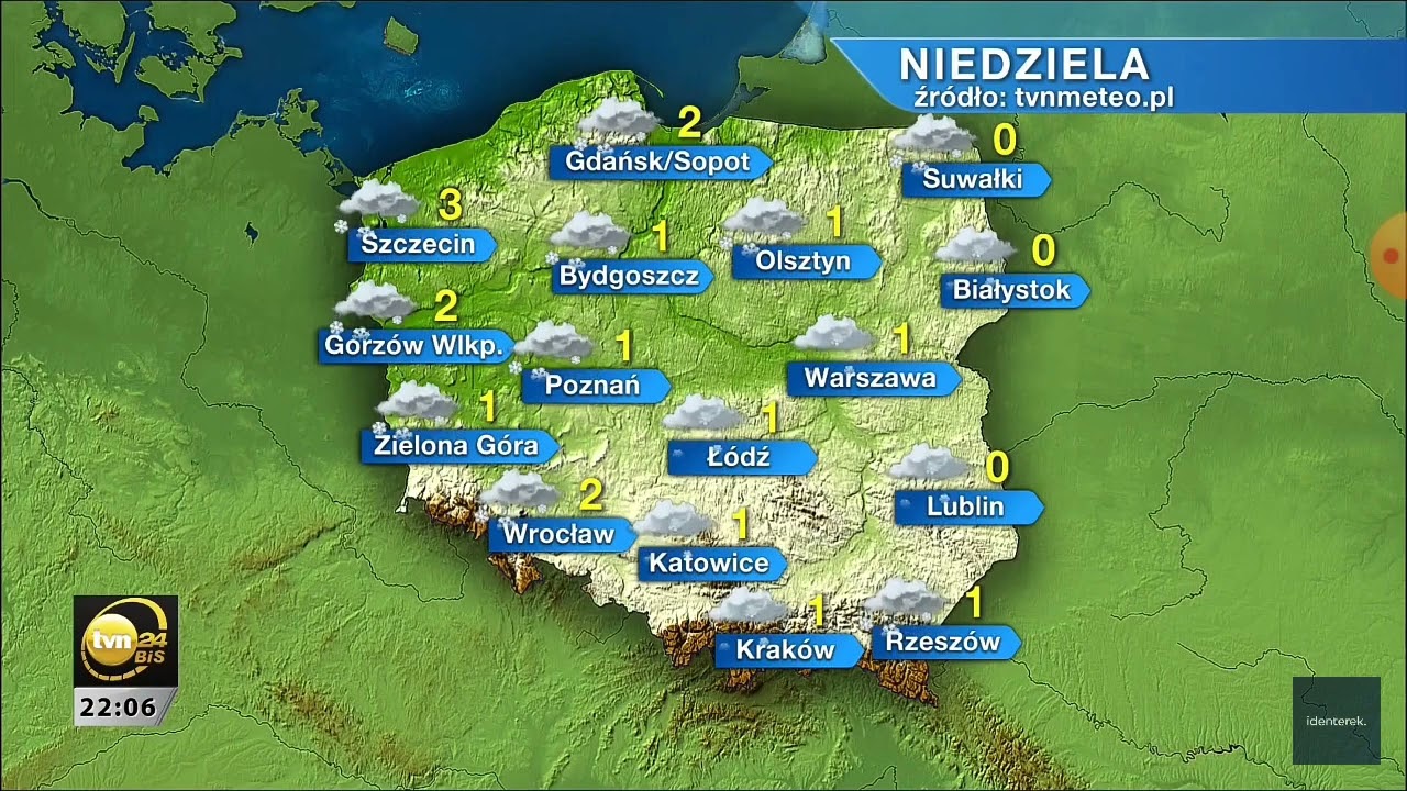 TVN 24 Biznes i Świat - Fra. bl. re, sp. pr. i Pogoda (awaria z problemu technicznego) (13.01.2024)