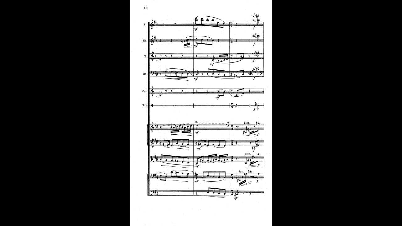 Florent Schmitt - Enfants for Orchestra, Op. 94 (1940) [Score-Video]
