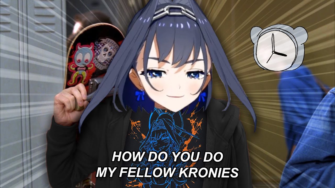 Kronii Pretending to be a Kronie so She Can Wear Her Merch Outside