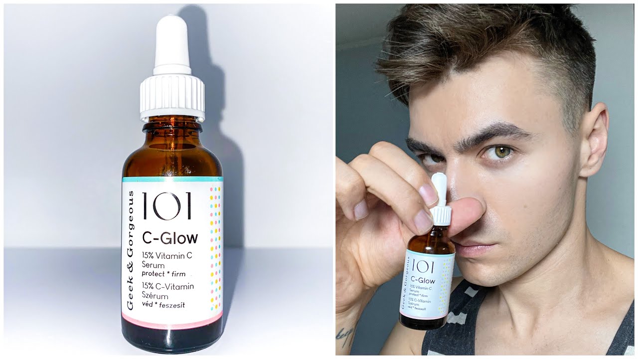 Geek & Gorgeous C-Glow (in-depth review) Most affordable CORRECTLY FORMULATED Vitamin C serum