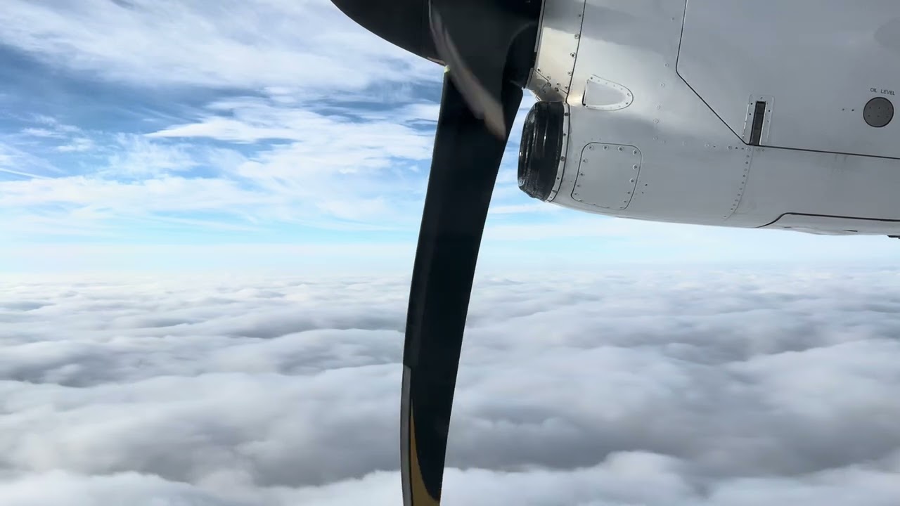 Finnair ATR 72 departure from Kajaani