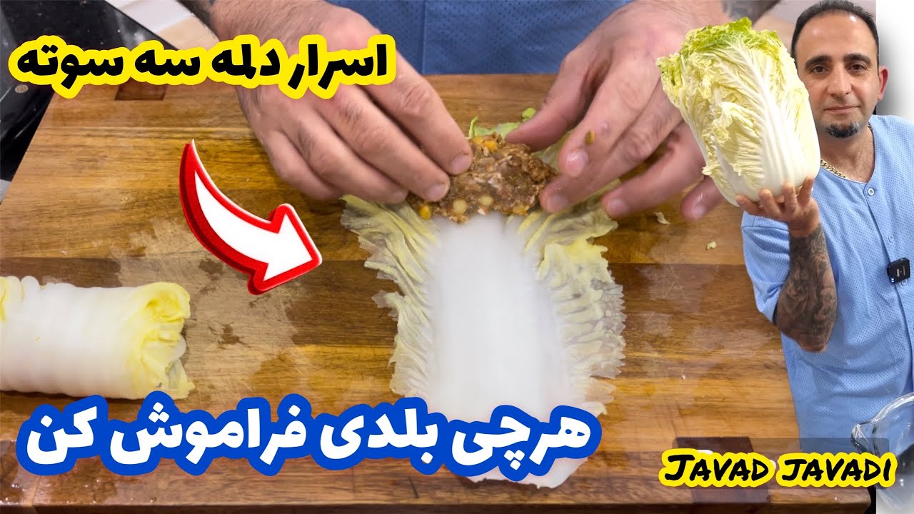How to make Iranian dolma دلمه اصیل و آسون اینجوری درست کن جوادجوادی