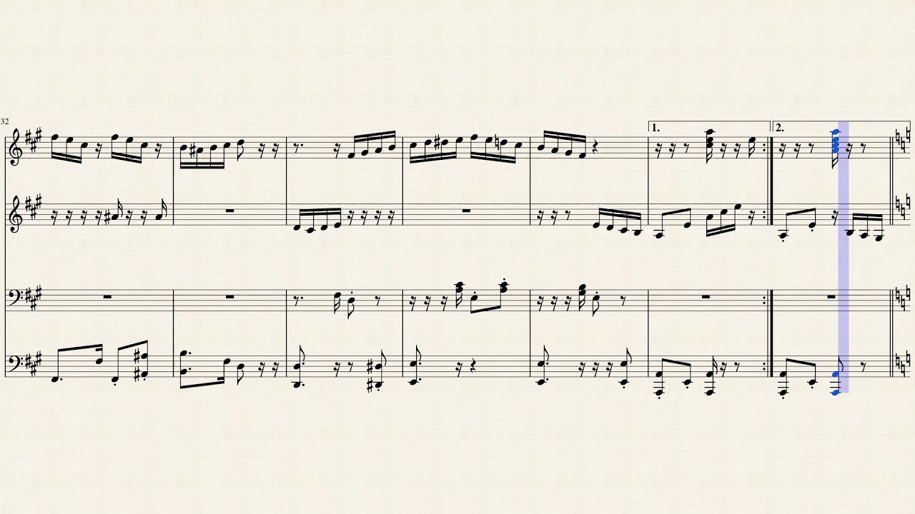 Tico Tico no fubá                    piano 4 Hands