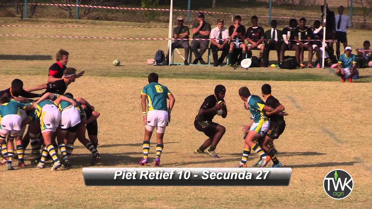 School Rugby Action - 1st Piet Retief vs Secunda 23-05-2015