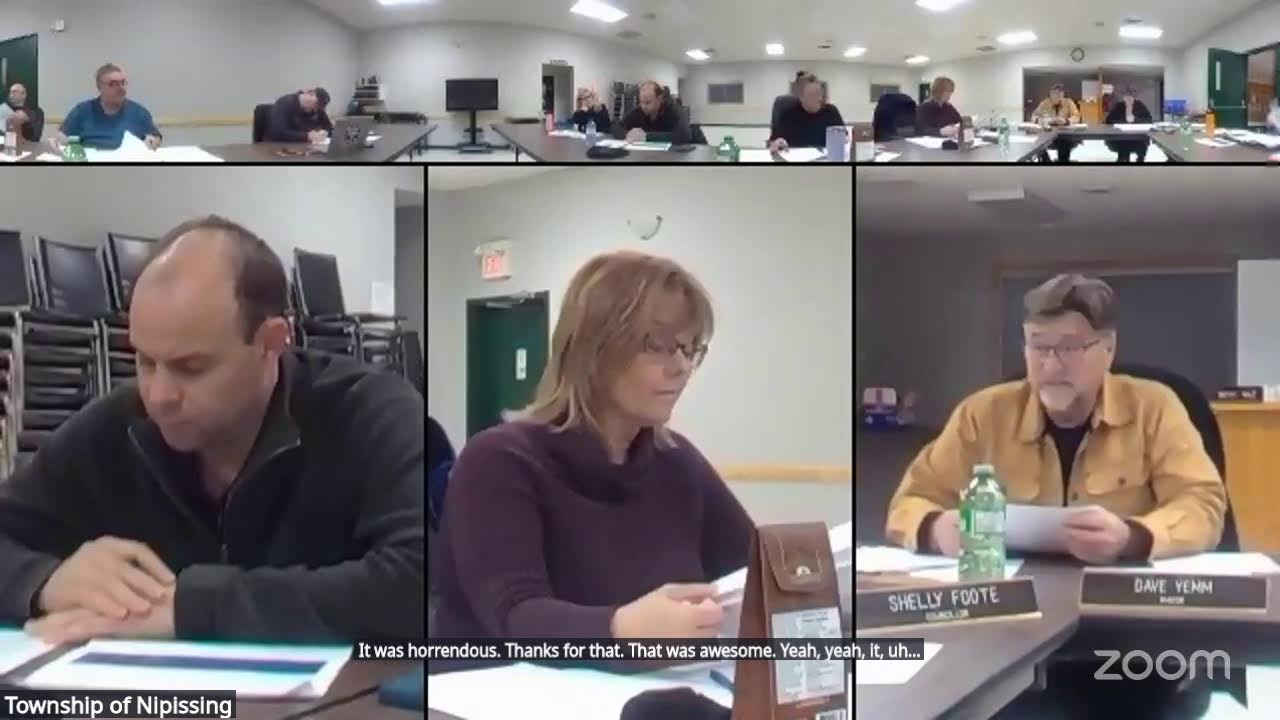 Township of Nipissing's Zoom Meeting