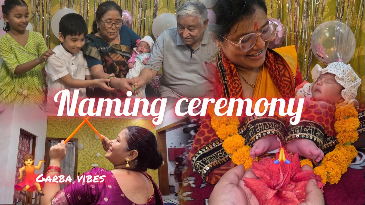 Naming ceremony + Garba =epic fun!💃💫🤩