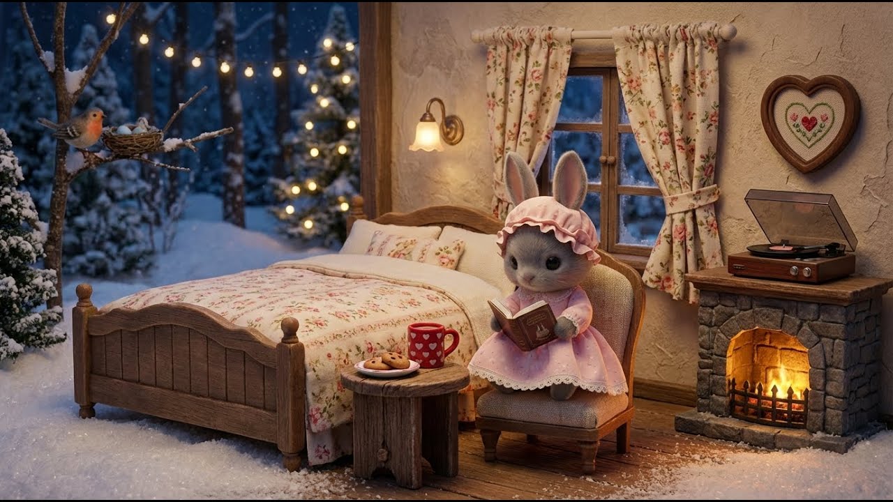 [📀PLAYLIST] ☕❄️🌙 | Relaxing Winter Night Music #MidnightJazz #SleepMusic #CalmMusic