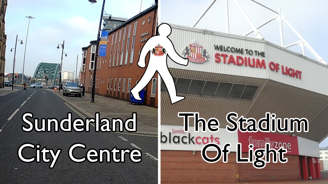 How to walk from Sunderland City Centre to The Stadium of Light | Let's Walk 2020