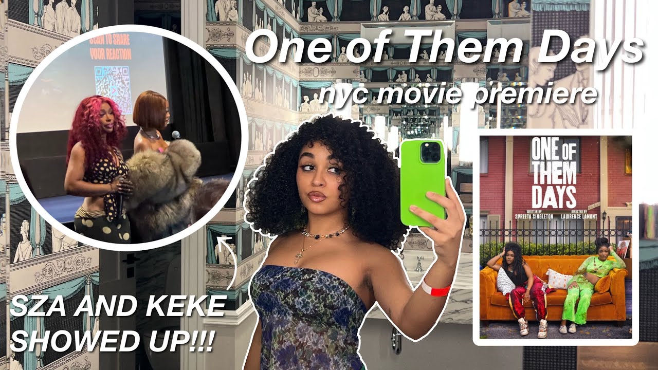 I WAS IN THE SAME ROOM AS SZA??? One of Them Days Movie Premiere in NYC