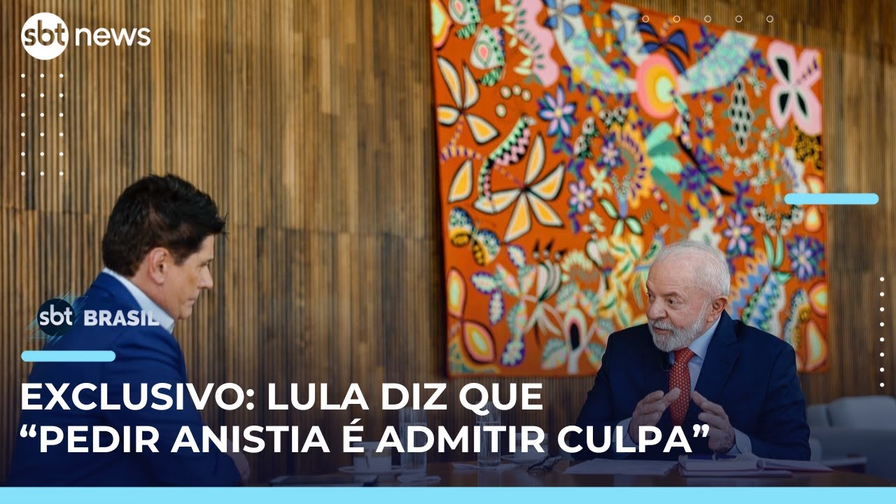 Lula comenta julgamento de Bolsonaro: “Quem pede anistia antes, assume culpa” | #SBTBrasil
