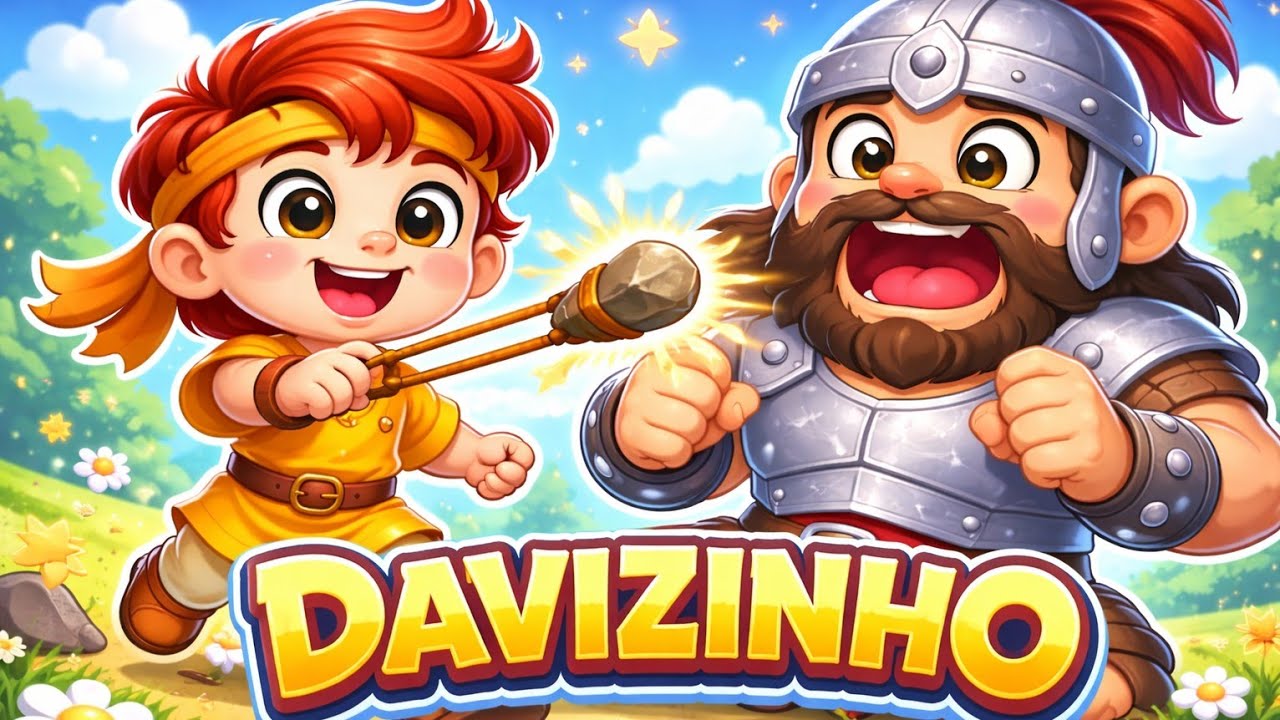 Davi e Golias | Música Infantil Bíblica 🎵 O Pequeno Campeão que Confiou em Deus