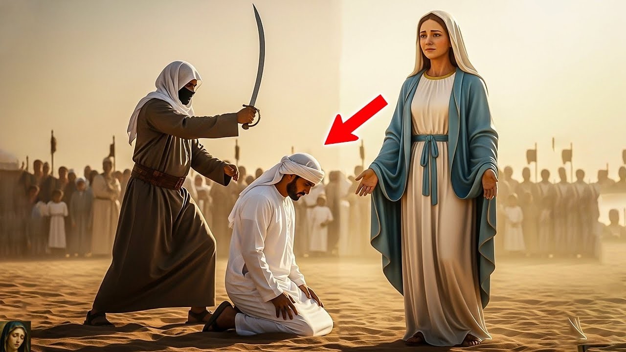 Antes de ser decapitado, el árabe se arrodilló y pidió a la Virgen María... ¡y ocurrió un milagro!