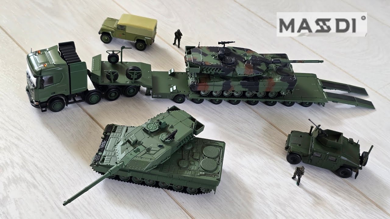 I was so waiting for this 🫡 Masdi 1/64 scale Leopard 2a6 Tank. Diecast model with moving tracks.