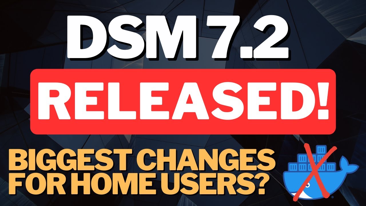 The Two Biggest DSM 7.2 Changes for Home Users (SMB Multichannel + Container Manager)