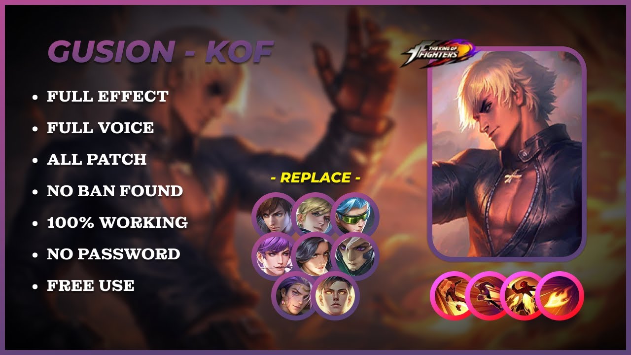 🔴 UPDATE! Script Skin Gusion KOF  - No Password | No Banned | Latest Patch