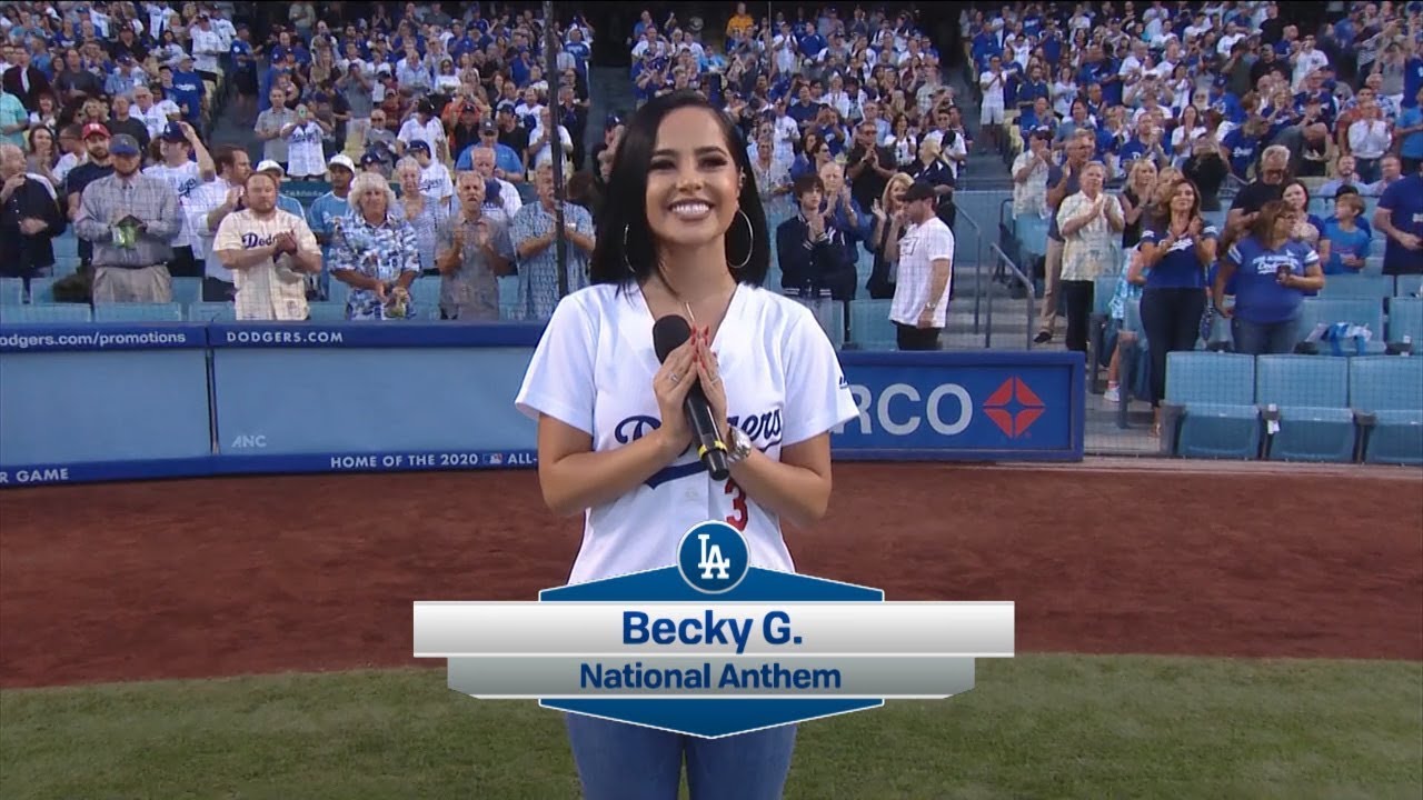 Becky G performs National Anthem | August 23rd, 2019
