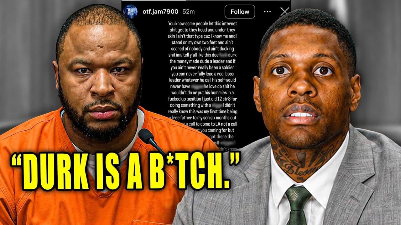 Суд по делу об убийстве Lil Durk: OTF Jam ЖЕСТКО ВЫСКАЗАЛСЯ о Durk из тюрьмы перед вынесением вер...