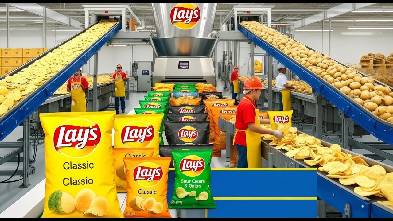 INSIDE Massive Lays Potato Processing Factory 🏭🥔 | Full Production Line ASMR!