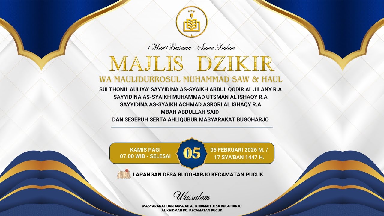 🔴LIVE STREAMING MAJLIS DZIKIR MAULIDURRASUL SAW & HAUL DESA BUGUHARJO - PUCUK - LAMONGAN.