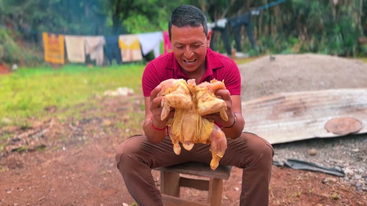 Les regalé a mis hijos un pollo frito con papas mayonesa salsa de ají y les gusto mucho