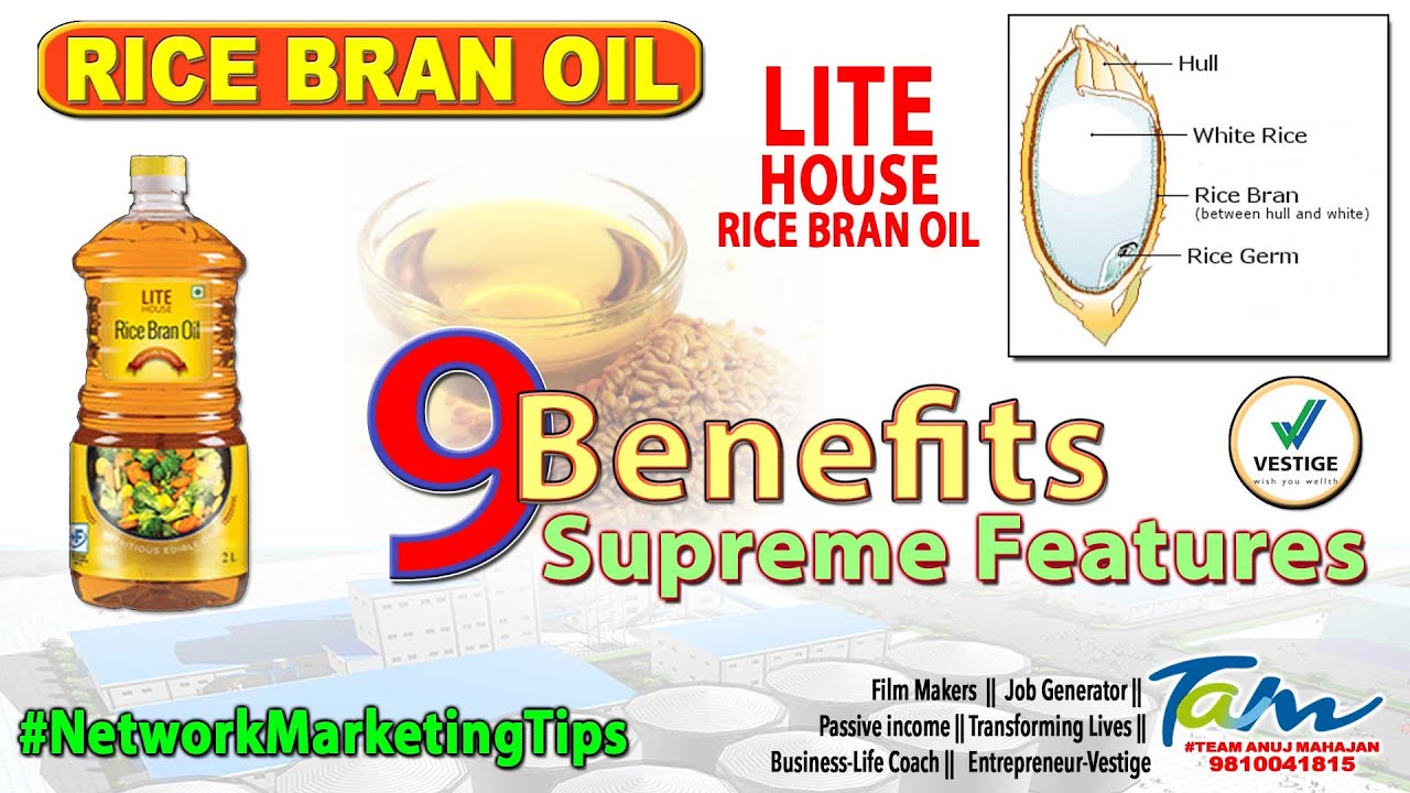 #Vestige #RiceBranOil 9 Supreme Features || Benefits of Rice Bran Oil || Best #CookingOil