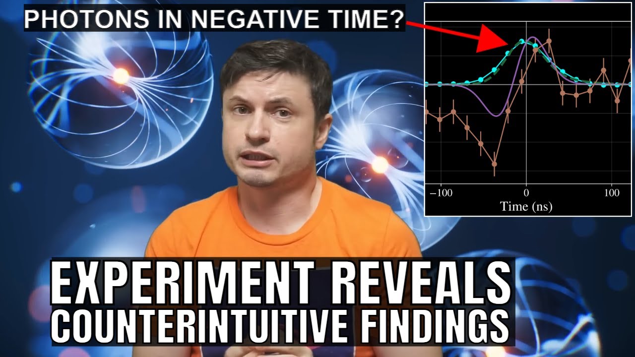 Experimental Evidence of Photons Experiencing Negative Time