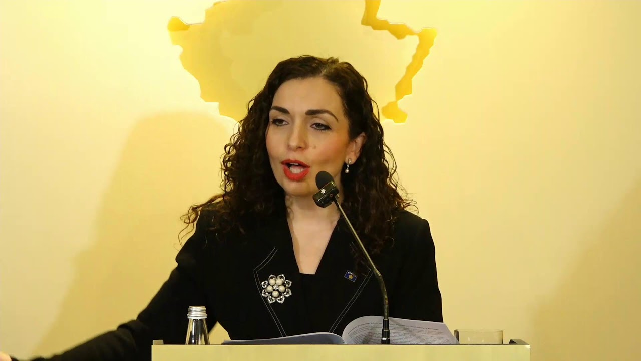LIVE - Presidentja Vjosa Osmani në konferencë për media