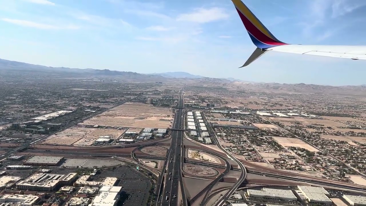 4K - Takeoff - Las Vegas (KLAS) - Southern and Western views - First 7:40