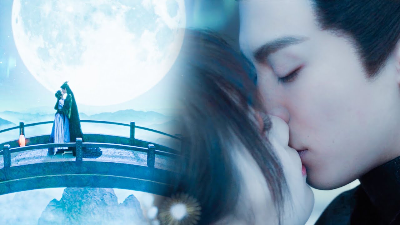 【月下定情】霸道魔王吻上小蘭花，浪漫告白，官宣戀情！#虞书欣 💖#王鹤棣 #苍兰决