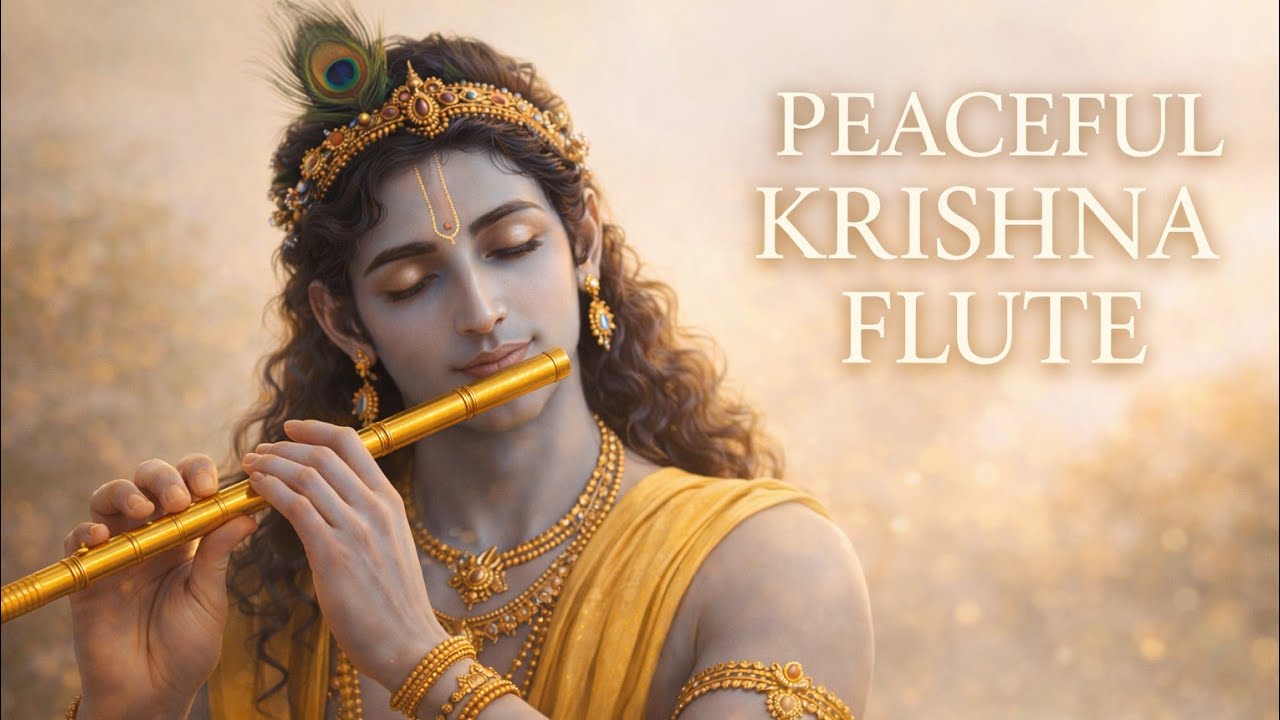 Krishna Flute Meditation Music | Calm Mind & Soul | BhaktiAura