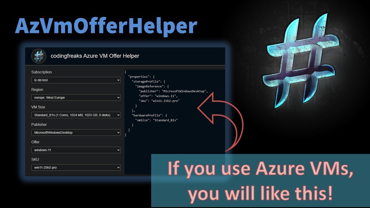 AzVmOfferHelper — небольшой инструмент для создания виртуальных машин Azure.